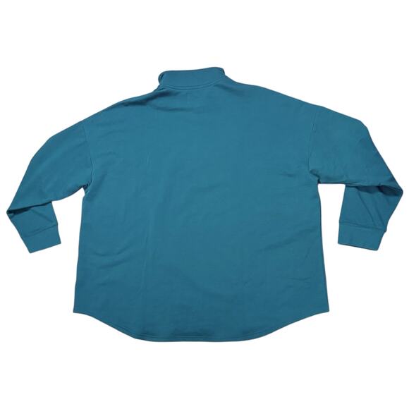 MarleyLilly 1/4 Zip Pullover Sweatshirt Womens Tea Oversize Long Sleeve 2XL/3XL - Picture 2 of 6